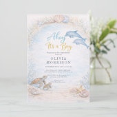 Invitation Fête de naissance : C'est un garçon ! (Debout devant)