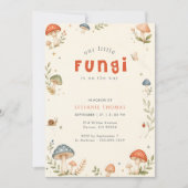 Invitation Fête de naissance Champignon Bébé Fantaisiste (Devant)
