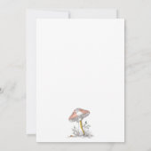 Invitation Fête de Naissance Champignons de la Forêt (Dos)