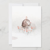 Invitation Fête de naissance dans une forêt de style aquarell (Dos)