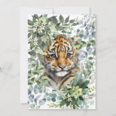 Invitation Fête de Naissance de Bébé au Genre Neutre avec un  (Dos)