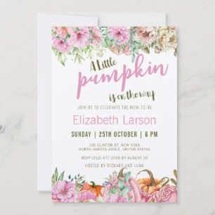 Invitation Fête de naissance de bébé automne Une petite citro