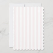 Invitation Fête de naissance de bébé fille aux fraises à l'aq (Dos)
