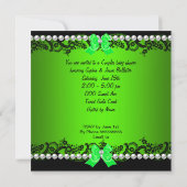 Invitation Fête de naissance de bébé fille de couples afro-am (Dos)