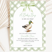 Invitation Fête de naissance de bébé garçon Canard colvert