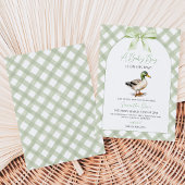 Invitation Fête de naissance de bébé garçon Canard colvert