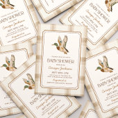 Invitation Fête de naissance de canard colvert