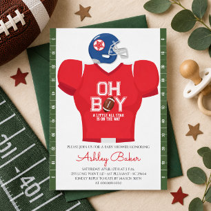 Invitation Fête de Naissance de Garçon avec Maillot de Footba
