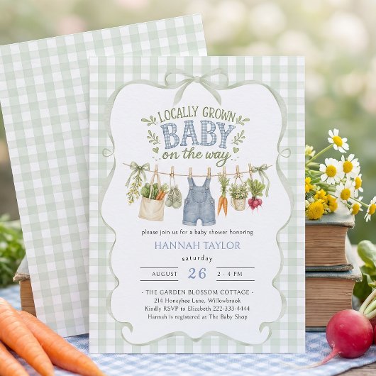 Invitation Fête de Naissance de Garçon Né Localement