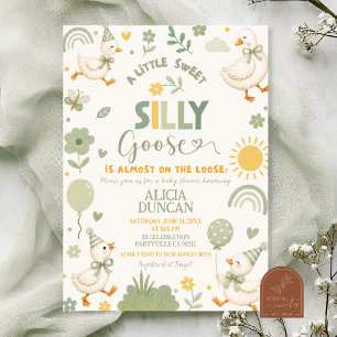 Invitation Fête de naissance de garçon vert sauge Mignonne Oi