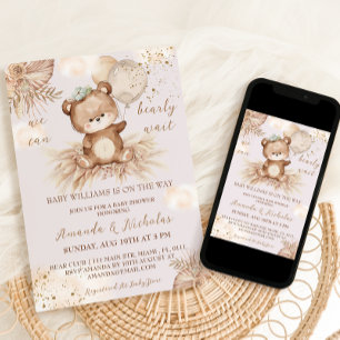 Invitation Fête de naissance de la petite fille aux fleurs et