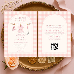 Invitation Fête de naissance de la petite golfeuse