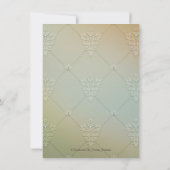 Invitation Fête de naissance de la princesse au tutu de perle (Dos)