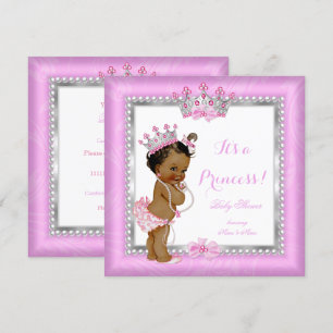 Invitation Fête de naissance de la princesse ethnique Bébé Ro