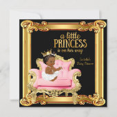 Invitation Fête de naissance de la princesse ethnique Chaise (Devant)