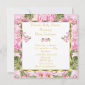 Invitation Fête de naissance de la princesse ethnique Rose fl (Dos)