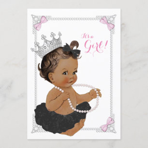 Invitation Fête de naissance de la princesse ethnique Tutu Pe