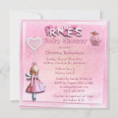 Invitation Fête de naissance de la Princesse Rose Cupcake & C (Dos)
