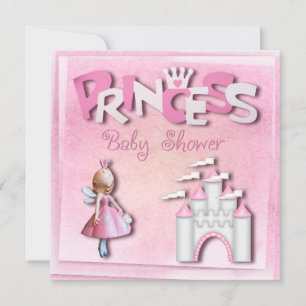 Invitation Fête de naissance de la Princesse Rose Cupcake & C