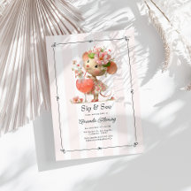 Fête de naissance de la Souris Florale Cottagecore