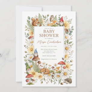 Invitation Fête de naissance de lutin des bois enchanteur