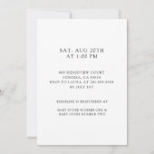 Invitation Fête de naissance de Maman Abeille  (Dos)