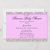 Invitation Fête de naissance de princesse à talons hauts arge (Dos)