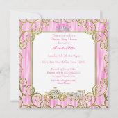 Invitation Fête de naissance de princesse ethnique Rose Chari (Dos)