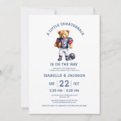 Invitation Fête de naissance de Teddy, Quarterback de footbal (Devant)