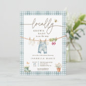 Invitation Fête de Naissance d'un Petit Garçon Né dans la Rég (Debout devant)