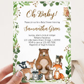 Invitation Fête de Naissance en Forêt