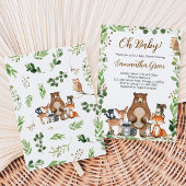 Invitation Fête de Naissance en Forêt