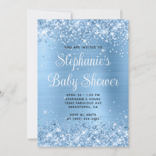 Invitation Fête de Naissance en Ligne avec Papier Aluminium B
