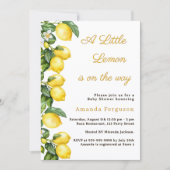 Invitation Fête de naissance été Citron Bébé (Devant)