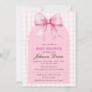 Invitation Fête de Naissance Fille Arc-en-Ciel Rose