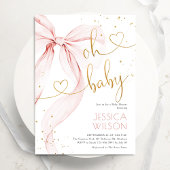 Invitation Fête de Naissance Fille Arc en Rose