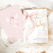 Invitation Fête de Naissance Fille Arc en Rose