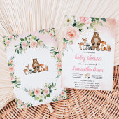 Invitation Fête de naissance fille en forêt