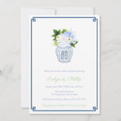 Invitation Fête de Naissance Garçon Navy et Chartreuse Prépa (Devant)