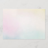 Invitation Fête de naissance garçon ou fille en lettres dorée (Dos)