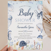 Invitation Fête de Naissance Garçon Sous la Mer
