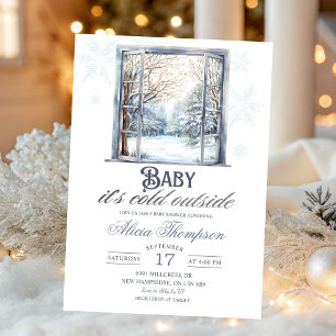 Invitation Fête de naissance garçon thème poussiéreux bleu fr