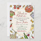 Invitation Fête de naissance italienne | C'est l'amour |  (Devant)