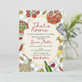 Invitation Fête de naissance italienne | C'est l'amour |  (Debout devant)