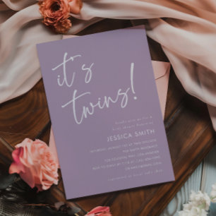 Invitation Fête de naissance minimaliste et fantaisiste pour