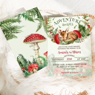 Invitation Fête de naissance neutre en genre pour bébé dans u