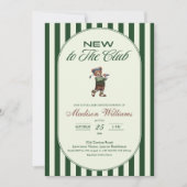 Invitation Fête de naissance "NOUVEAU AU CLUB" de Golf (Devant)