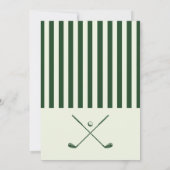 Invitation Fête de naissance "NOUVEAU AU CLUB" de Golf (Dos)