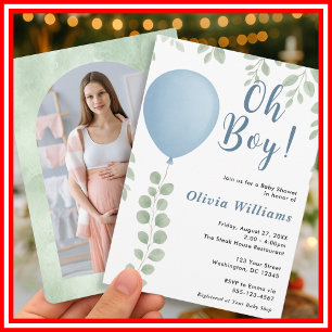 Invitation Fête de Naissance Oh Garçon