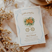 Invitation Fête de Naissance Petit Garçon Citrouille